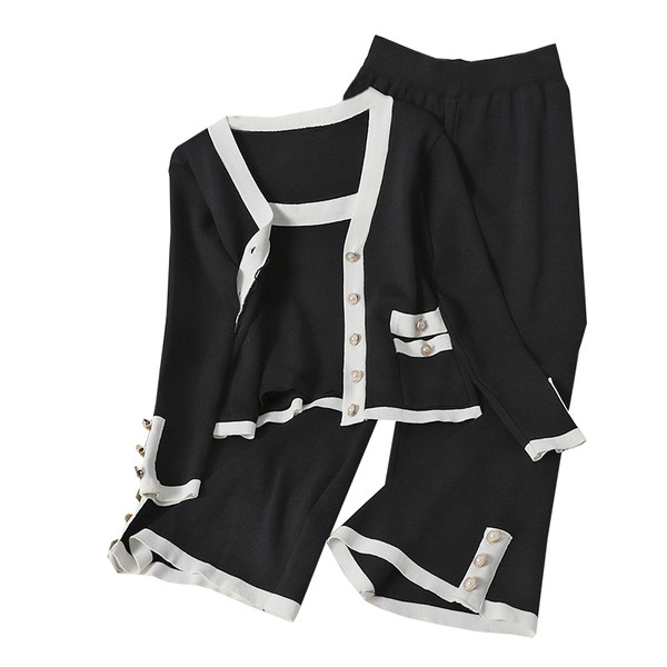 Modern női szett kétrészes gombokkal