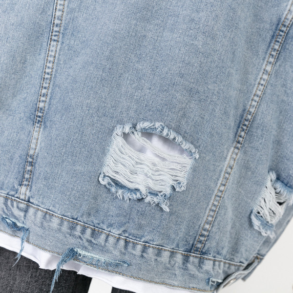 Γυναικείο καθημερινό τζιν γιλέκο με τσέπες