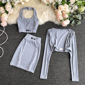 Ikdienas sieviešu komplekts no trim daļām