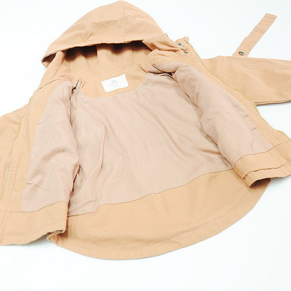 Napi gyerekkabát lányoknak kapucnival és elasztikus derékkal