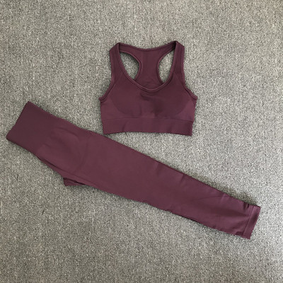 Γυναικείο αθλητικό σετ με μακρύ κολάν και φανελάκι