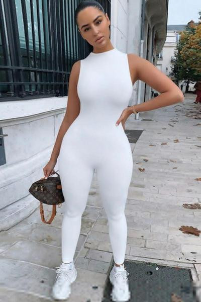 Ženski elastični kombinezon bez rukava