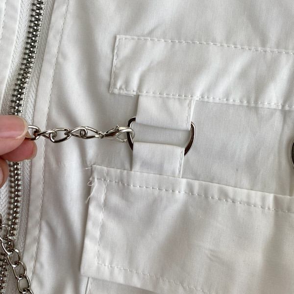 Пролетно-есенно дамско яке с цип и джоб 