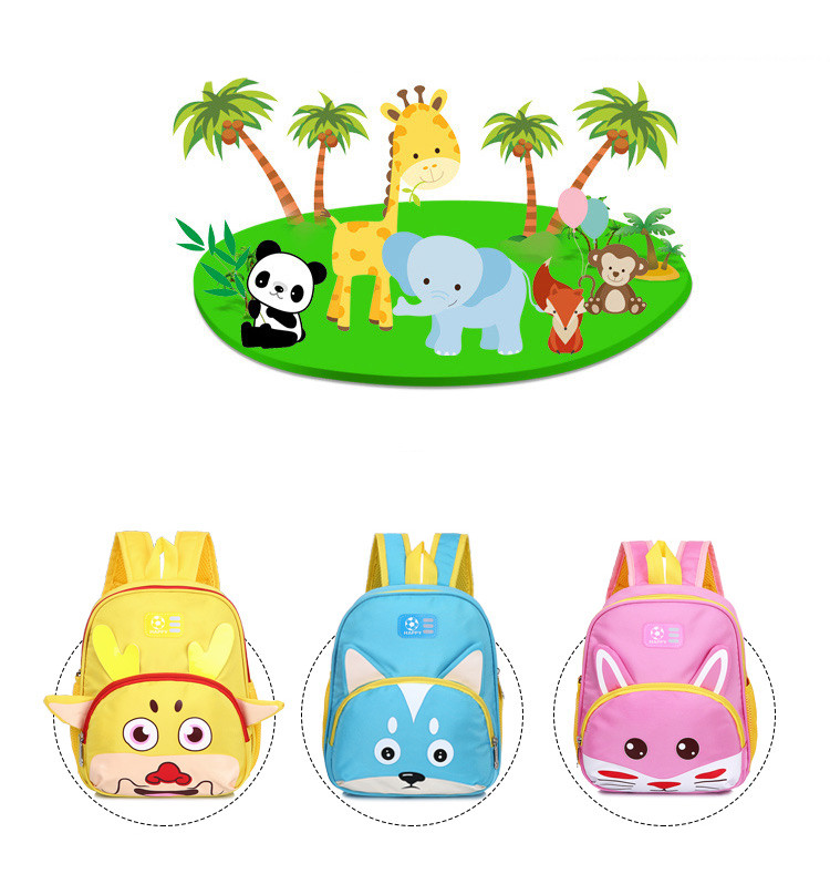 Нов модел детска раница с преден джоб и 3D елемент