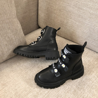 Дамски ежедневни боти от еко кожа с лепенки