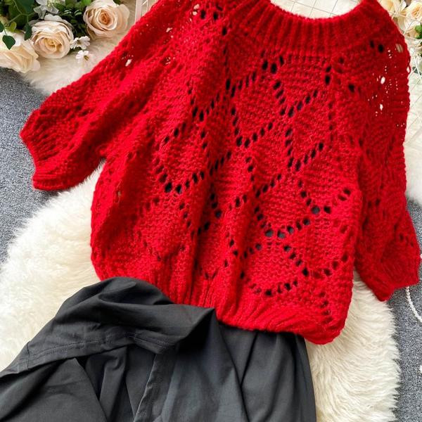 Дамски комплект от рокля и пуловер 