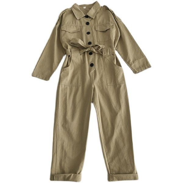 Дамски гащеризон с копчета и джобове