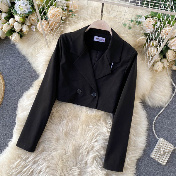 Модерен дамски комплект от рокля с животински принт и сако 