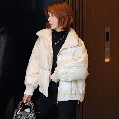 Ženska moderna kasnozimska jakna s visokim ovratnikom i dugim rukavima