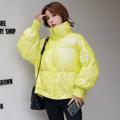 Ženska moderna kasnozimska jakna s visokim ovratnikom i dugim rukavima