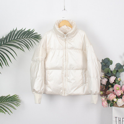 НОВ модел дамско зимно яке с висока яка и дълъг ръкав 