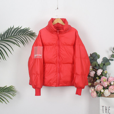 НОВ модел дамско зимно яке с висока яка и дълъг ръкав 