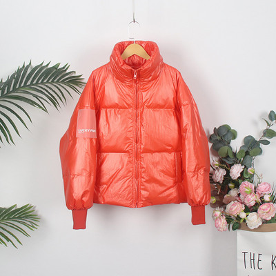 НОВ модел дамско зимно яке с висока яка и дълъг ръкав 