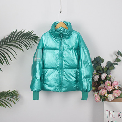 НОВ модел дамско зимно яке с висока яка и дълъг ръкав 