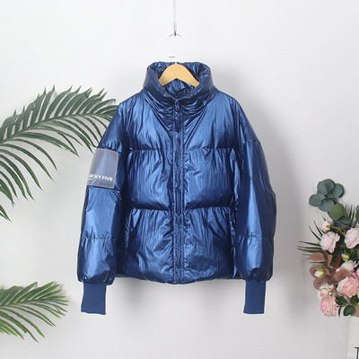 НОВ модел дамско зимно яке с висока яка и дълъг ръкав 