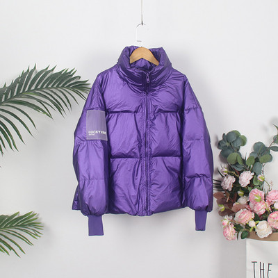 НОВ модел дамско зимно яке с висока яка и дълъг ръкав 