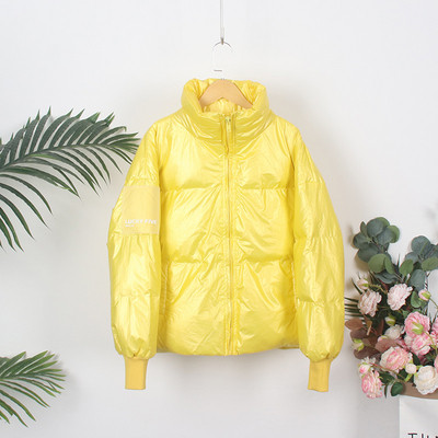 НОВ модел дамско зимно яке с висока яка и дълъг ръкав 