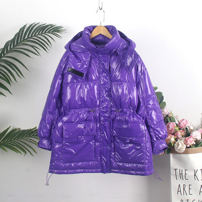 НОВ модел дамско зимно яке с качулка и джобове