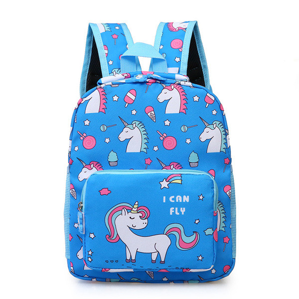 Нов модел детска раница с презрамки и преден джоб