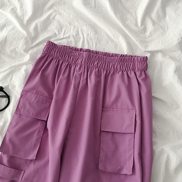 Дамски панталон с връзки и еластична талия