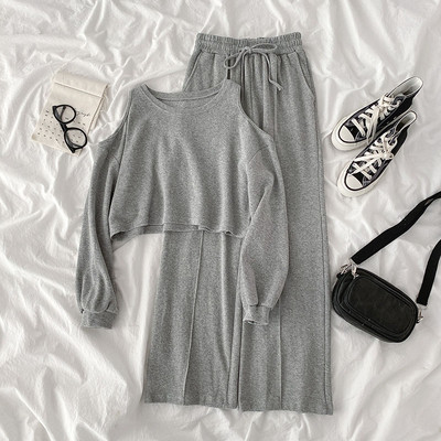 Дамски комплект от две части-блуза и панталон