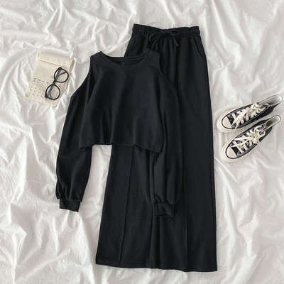 Дамски комплект от две части-блуза и панталон