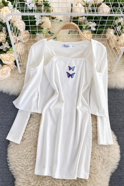 Дамски комплект от рокля и горнище 