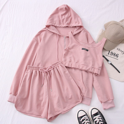 Ежедневен спортен дамски комплект от три части