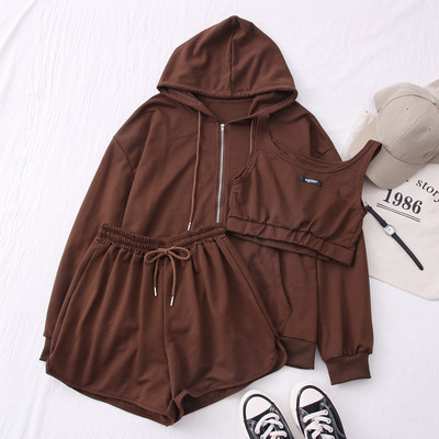 Ежедневен спортен дамски комплект от три части