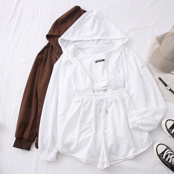 Ежедневен спортен дамски комплект от три части