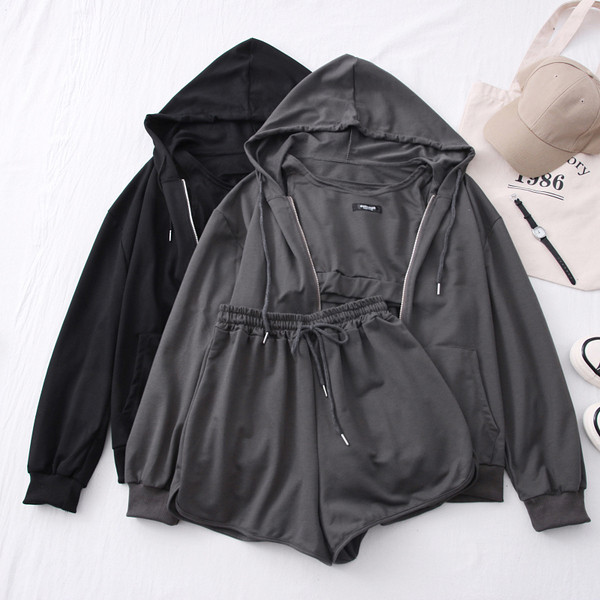 Ежедневен спортен дамски комплект от три части