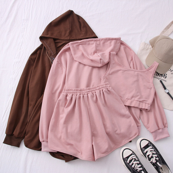 Ежедневен спортен дамски комплект от три части