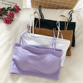 Късо дамско бюстие с тънки презрамки