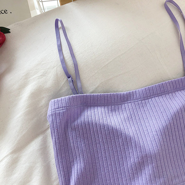 Късо дамско бюстие с тънки презрамки