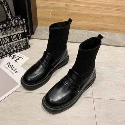 Дамски ежедневни  есенни боти от еко кожа