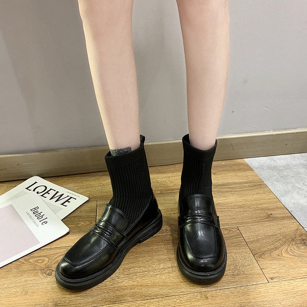 Дамски ежедневни  есенни боти от еко кожа 