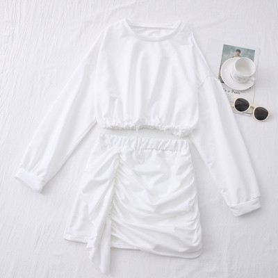 Ежедневен дамски комплект от блуза и пола