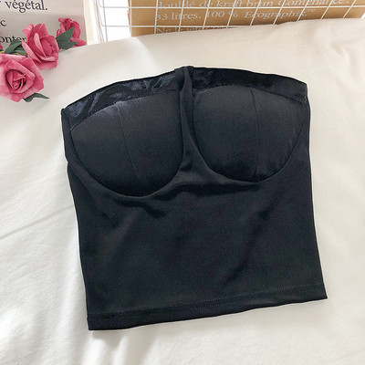 Модерно дамско бюстие от кадифе