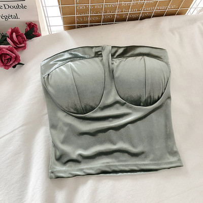 Модерно дамско бюстие от кадифе