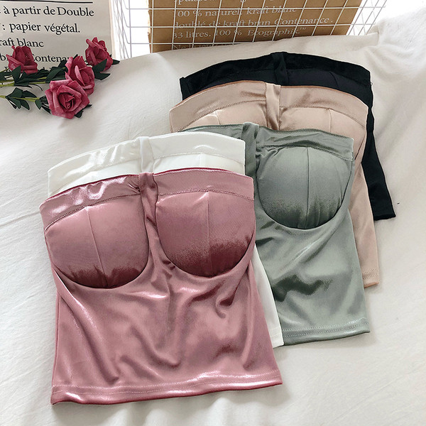 Модерно дамско бюстие от кадифе