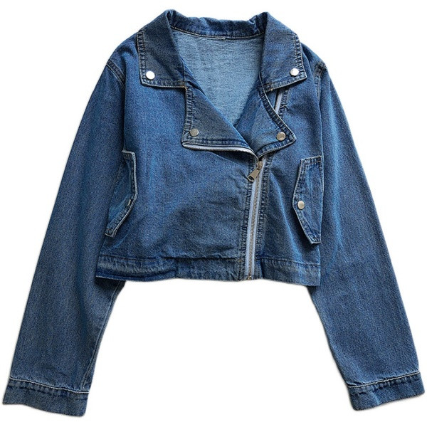 Ежедневно дамско яке с цип и джобове