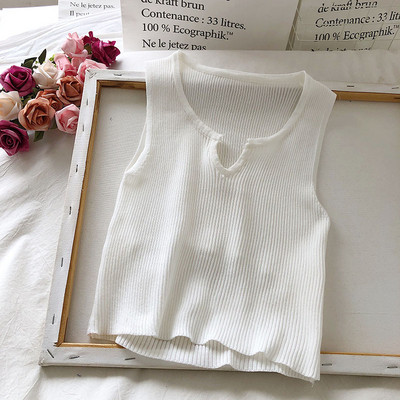 Дамски ежедневен потник с обло деколте