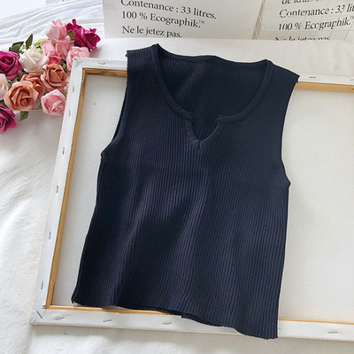 Дамски ежедневен потник с обло деколте