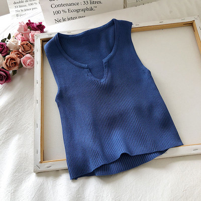 Дамски ежедневен потник с обло деколте