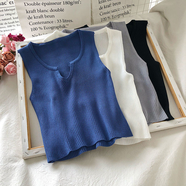 Дамски ежедневен потник с обло деколте