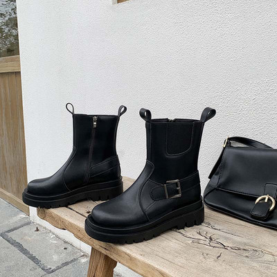 Дамски есенно-зимни боти от еко кожа