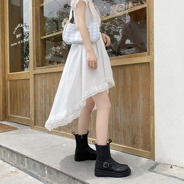 Дамски есенно-зимни боти от еко кожа 