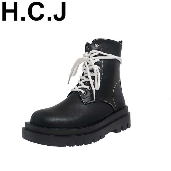 Нов модел дамски есенно-зимни боти с цветни връзки 