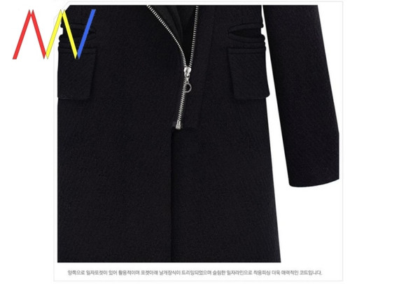 Нов модел зимно дълго палто с яка от пух