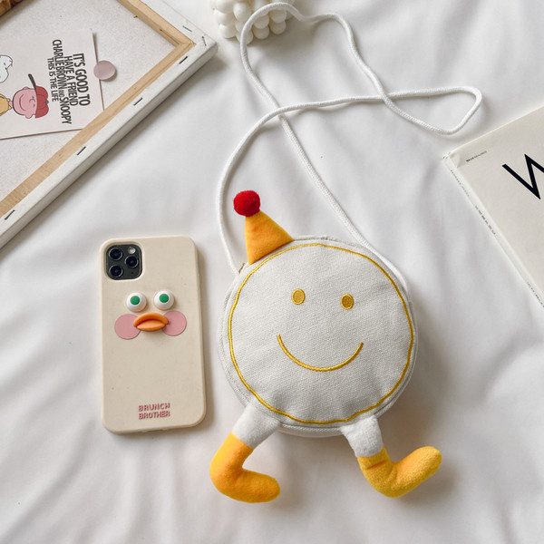 Малка детска чанта за рамо с 3D елемент